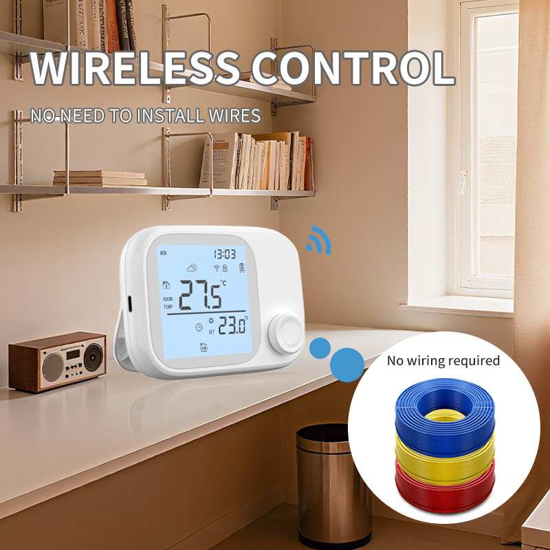 WiTH3 RF Radio frequenz 433 wand montierter Ofen thermostat