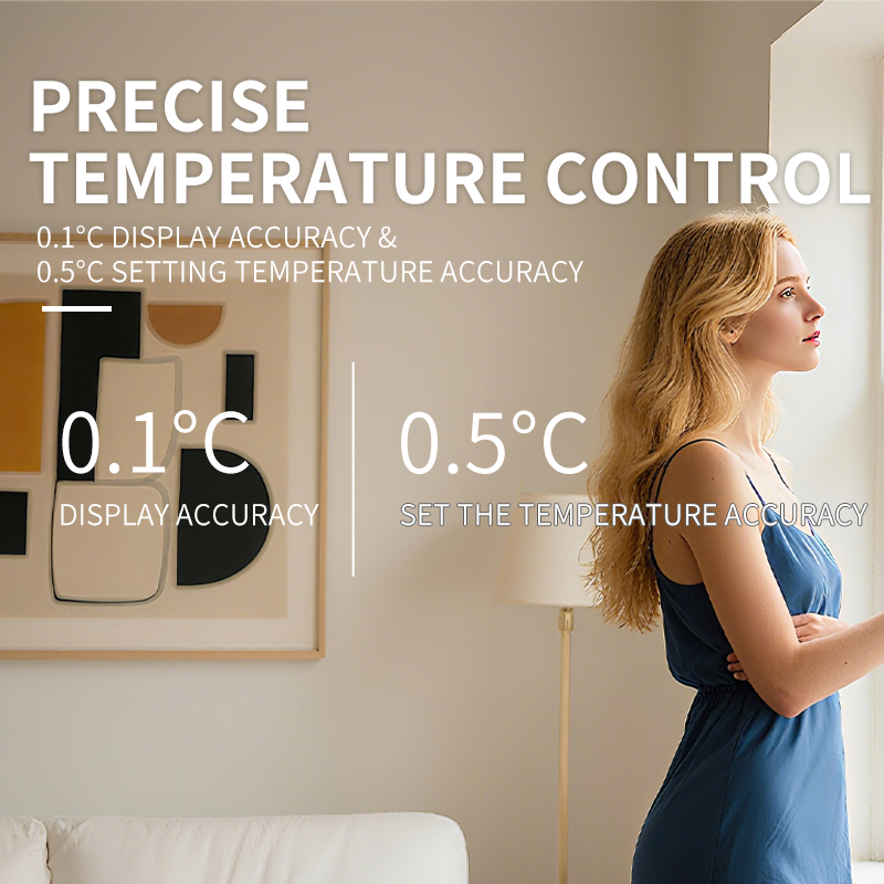 WiTH3 RF Radio frequenz 433 wand montierter Ofen thermostat