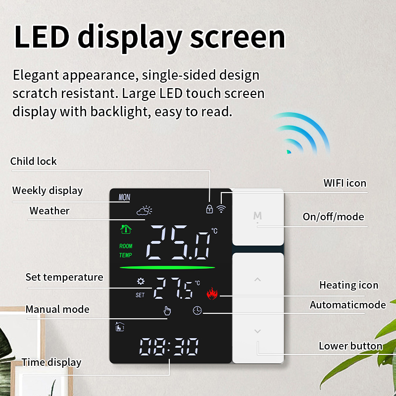 SDM5 LED-Knopf-Thermostat