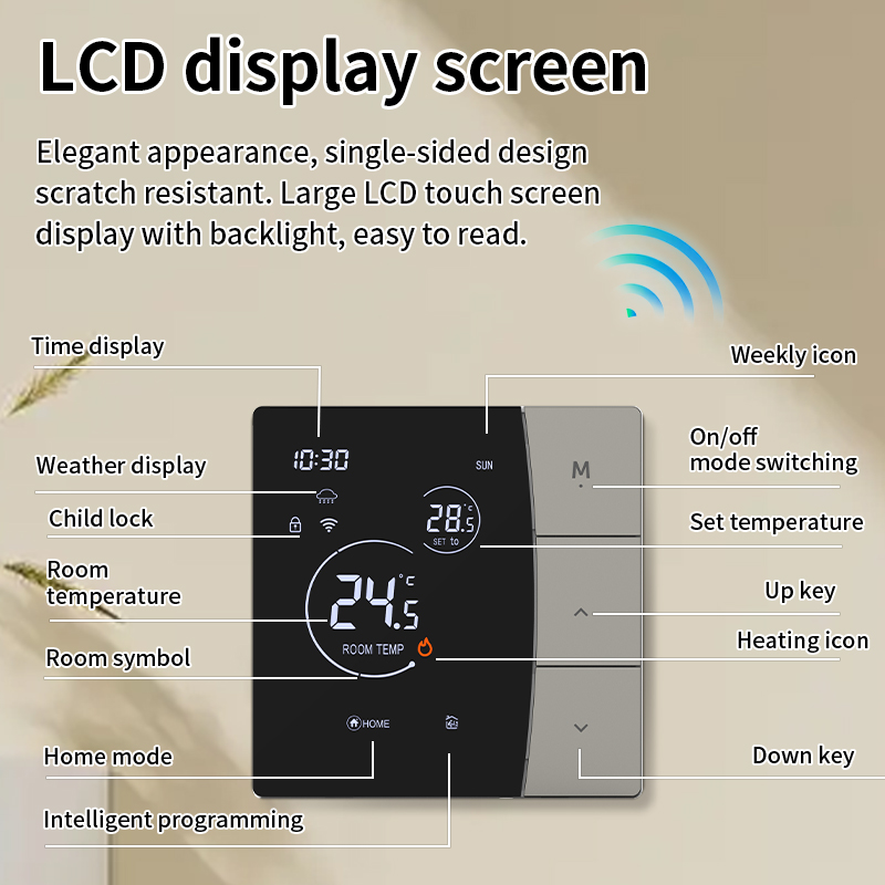 SDM6 LED-Knopf-Thermostat