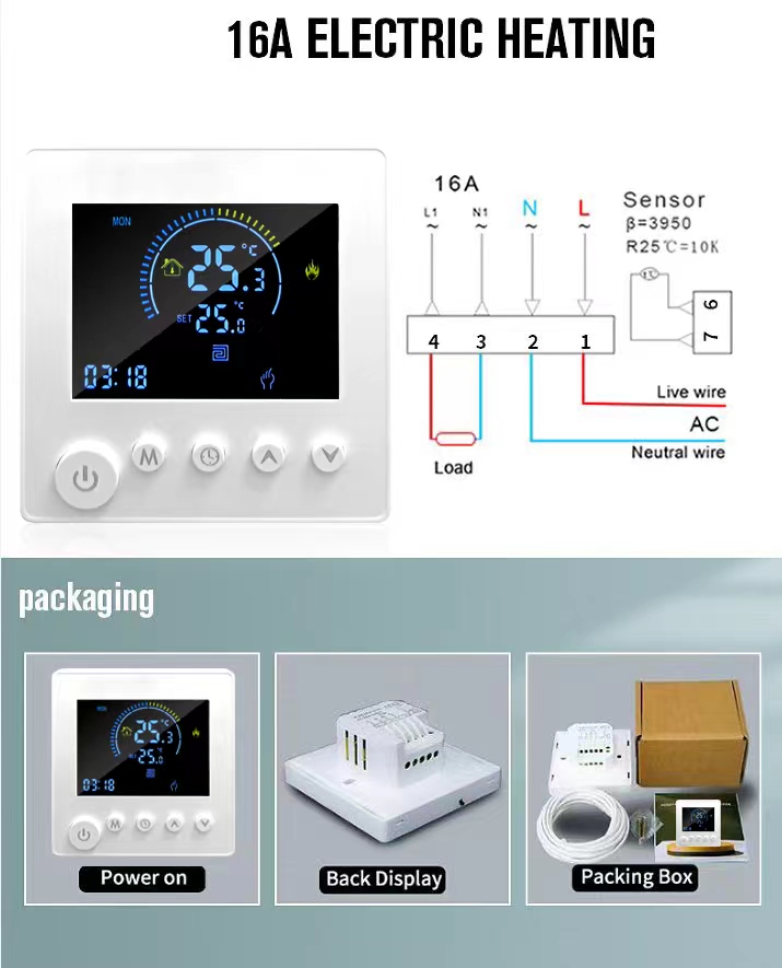 Modell K1M Knopf WiFi Thermostat