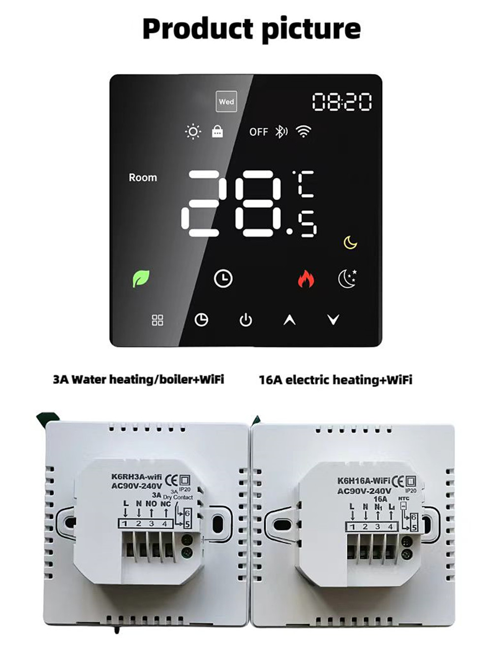 Modell K6 Touch WLAN-Thermostat