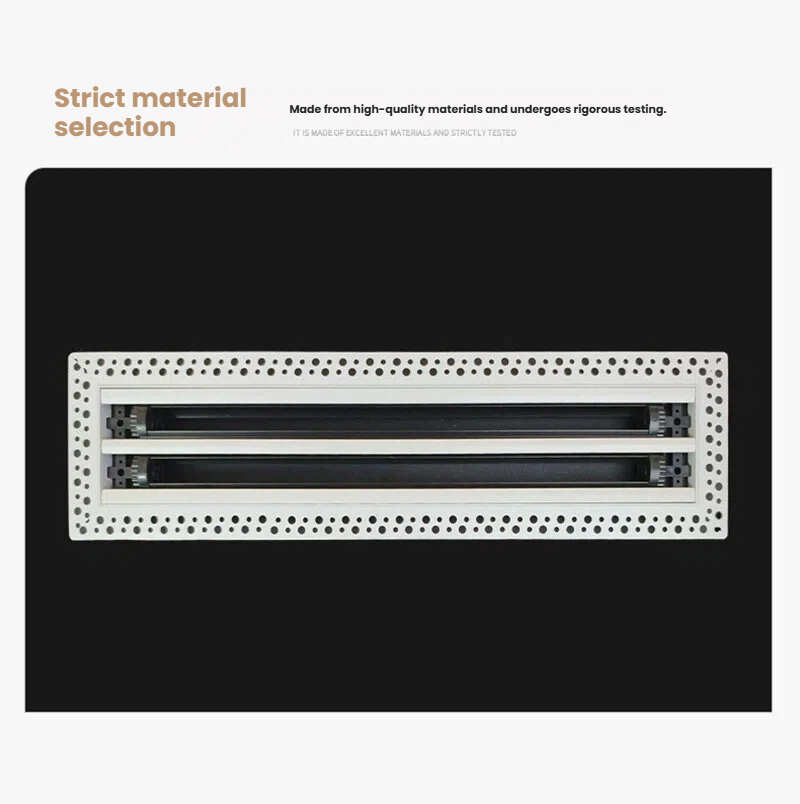 Verstellbarer linearer Slot-Diffusor aus Gips