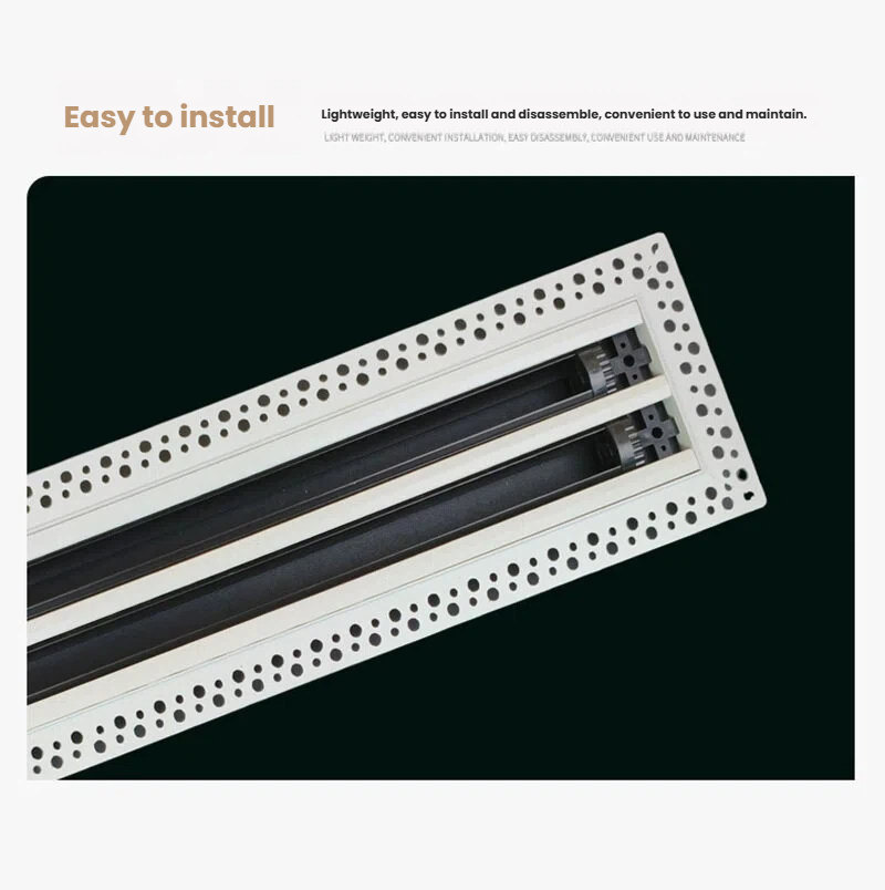Verstellbarer linearer Slot-Diffusor aus Gips