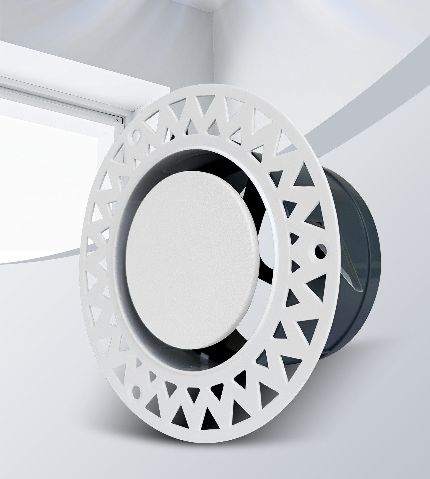 Einstellbarer runder Luft diffusor